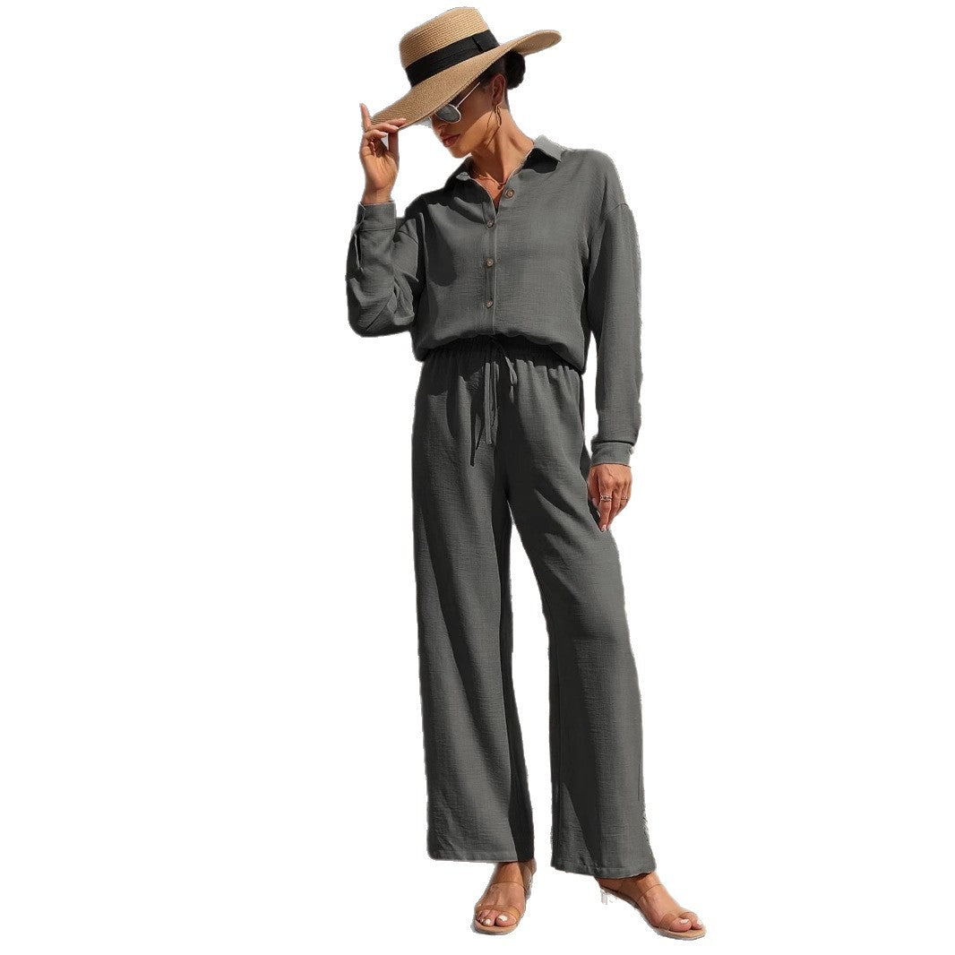 Damen Elegantes Zweiteiliges Set mit entspannter Passform EB