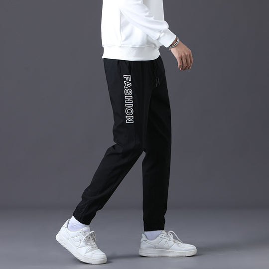 Herren modische Jogginghose mit elastischem Bund und seitlichen Taschen EB