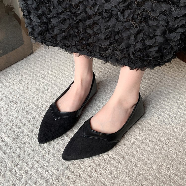 Damen Spitze Ballerinas mit elegantem minimalistischem Design EB