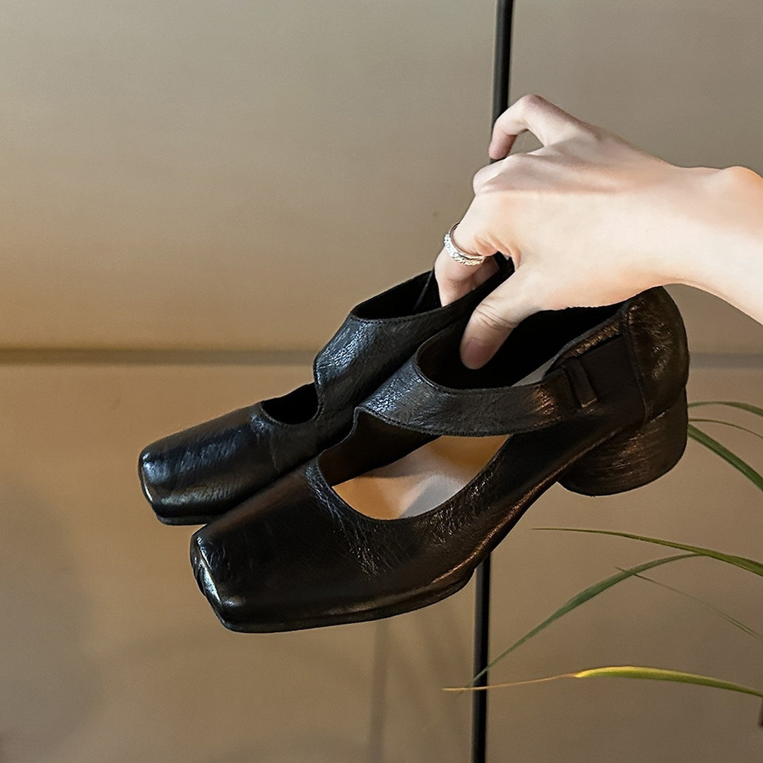 Damen elegante Mokassins mit raffiniertem Ausschnitt EB