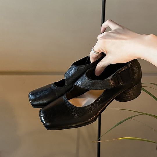 Damen elegante Mokassins mit raffiniertem Ausschnitt EB