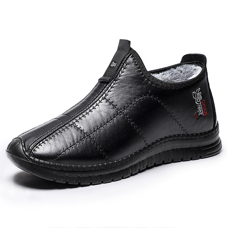 Damen Bequeme und warme Halbschuhe mit Kunstfellfutter EB