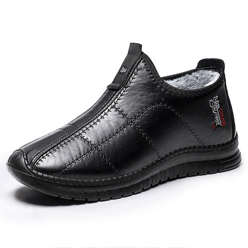 Damen Bequeme und warme Halbschuhe mit Kunstfellfutter EB