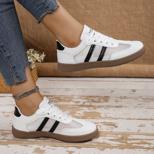 Damen Atmungsaktive Freizeitsneakers mit sportlichem Mesh-Obermaterial und flexiblem Sohlenprofil EB