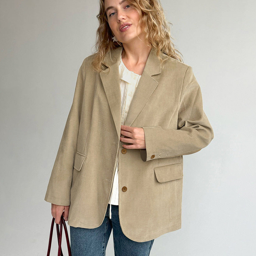 Damen Eleganter und bequemer Cord Blazer EB