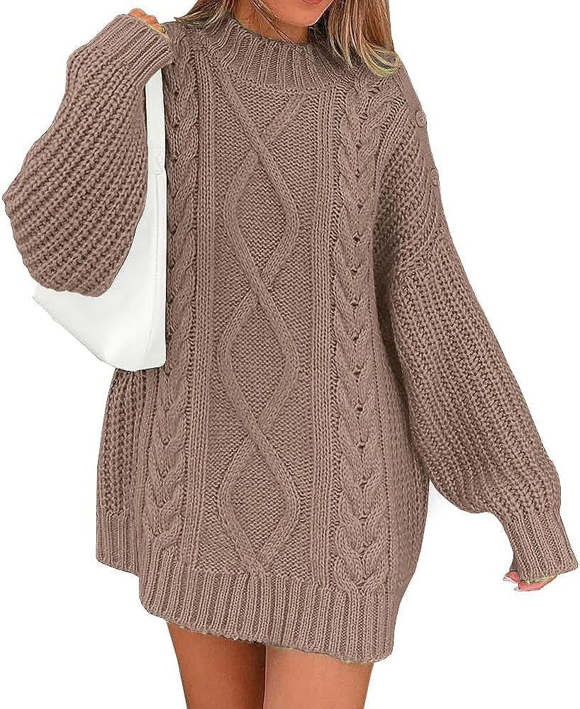 Damen Strickpullover mit oversized Schnitt EB