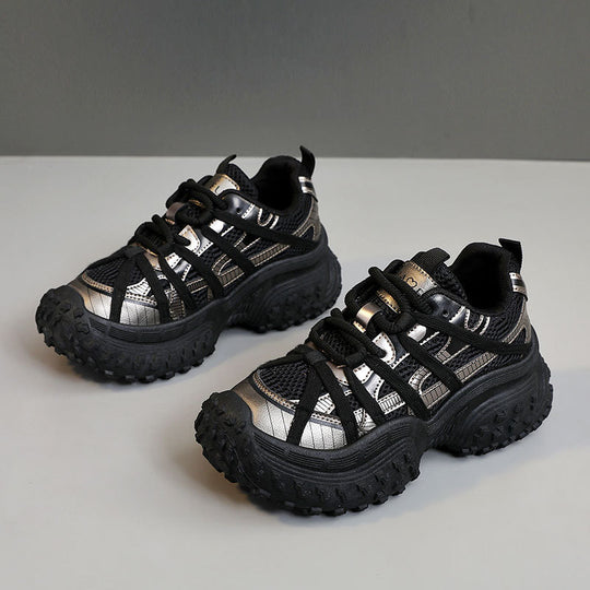 Damen Sportliche Multifunktionssneaker mit rutschfester Sohle und atmungsaktivem Obermaterial EB