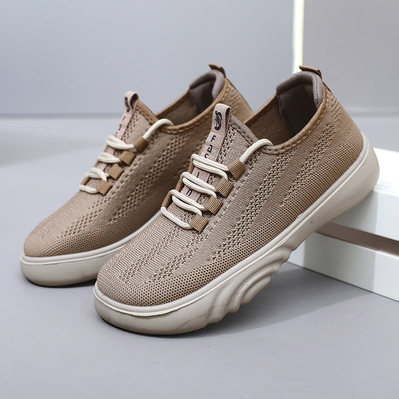 Damen Atmungsaktive Freizeit-Sneaker mit elastischem Obermaterial und flexibler Sohle EB