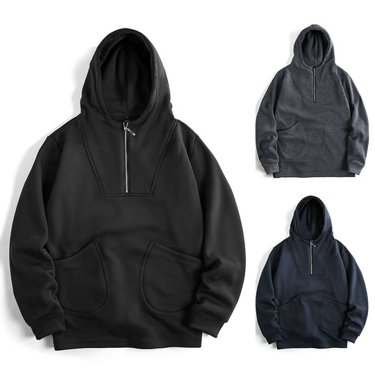 Herren Kapuzenpullover mit innovativem Reißverschluss und komfortabler Passform EB