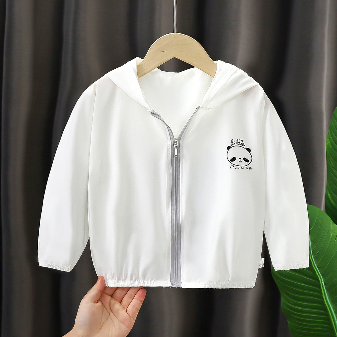 Unisex nan leichte Kapuzenjacke für Kleinkinder mit Reißverschluss und elastischen Bündchen EB