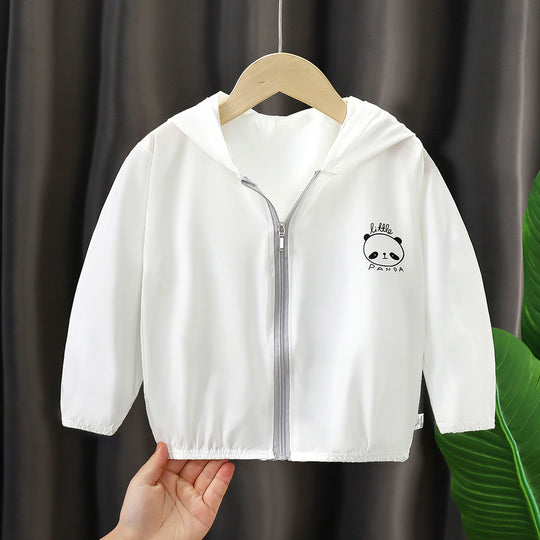 Unisex nan leichte Kapuzenjacke für Kleinkinder mit Reißverschluss und elastischen Bündchen EB