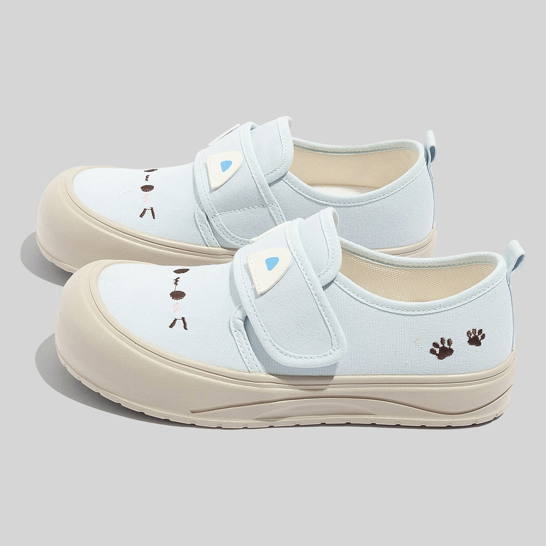 Damen Freizeitschuhe mit praktischer Klettverschlusstechnik und tierischem Motiv EB