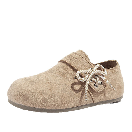 Damen Komfortable Slipper mit floralem Design und innovativer Schnürung EB