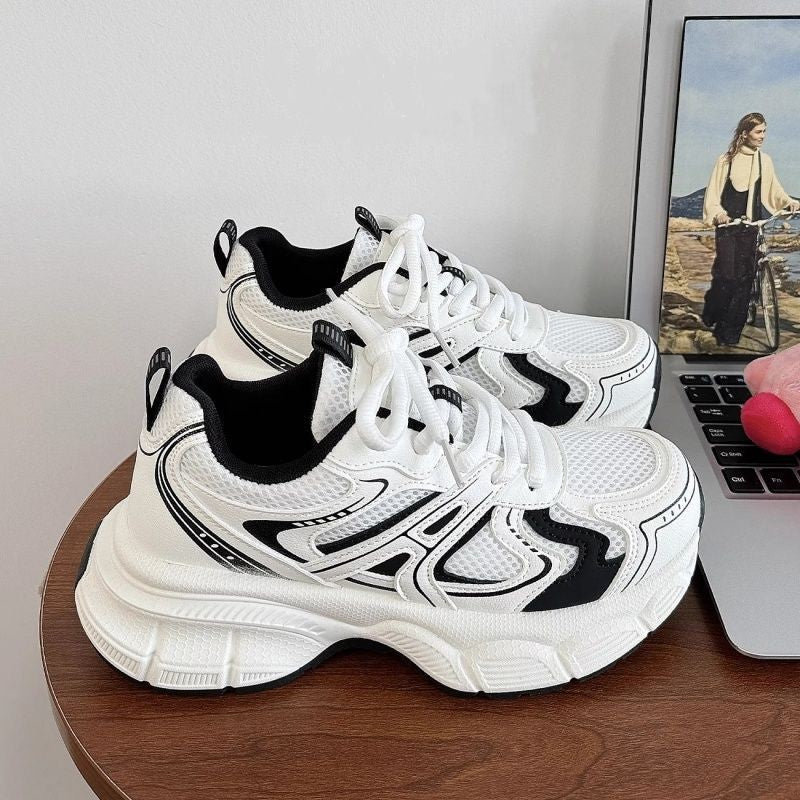 Damen Sportliche Sneaker mit ergonomischer Dämpfung und atmungsaktiver Mesh-Oberfläche EB