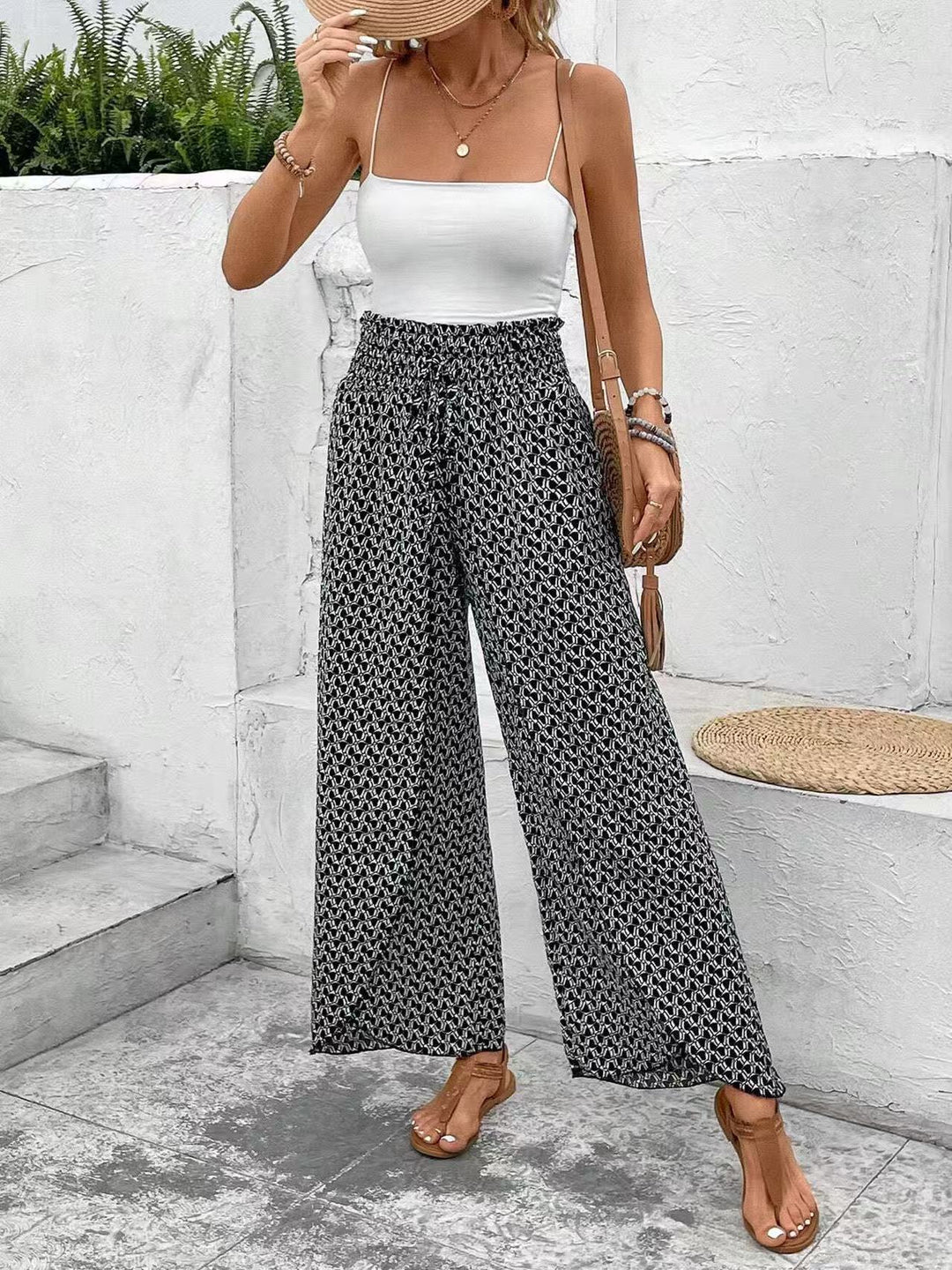 Damen Maxirock mit floralem Design und seitlichem Schlitz EB