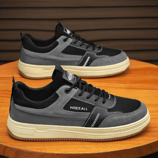 Damen Sportliche Sneaker mit atmungsaktiver Oberflächenstruktur und griffiger Sohle EB
