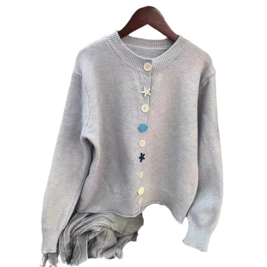 Damen verspielter Strickpullover EB