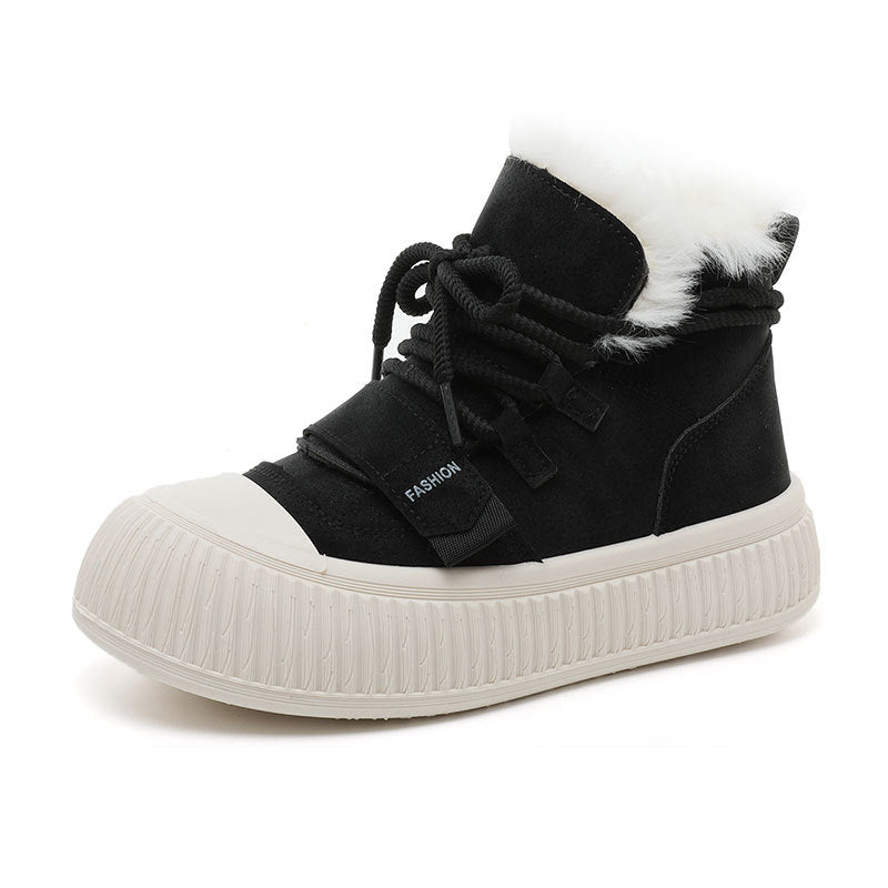 Damen Winterliche High-Top Sneakers mit kuscheligem Innenfutter EB