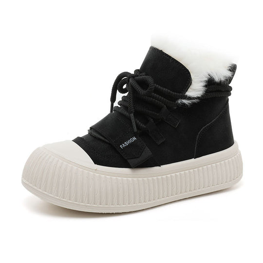 Damen Winterliche High-Top Sneakers mit kuscheligem Innenfutter EB