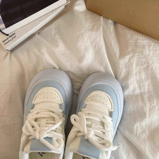 Damen Sportliche Sneakers mit dicker, flexibel dämpfender Sohle EB