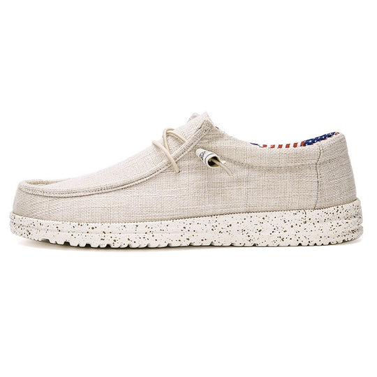 Damen Bequeme Freizeitschuhe aus atmungsaktivem Leinenmaterial mit rutschfester Sohle EB