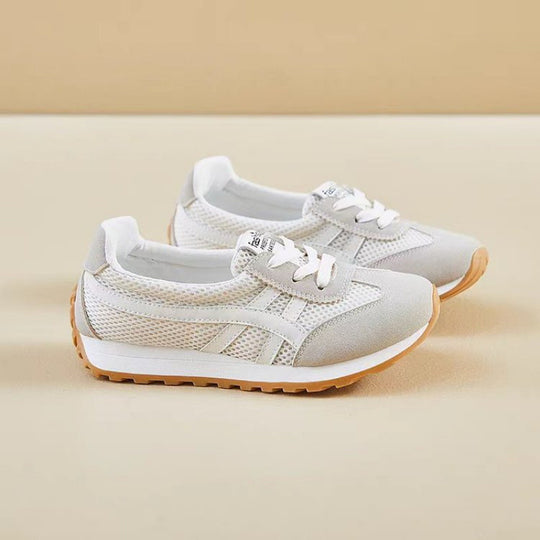 Damen Sportliche Sneakers im Retro-Stil mit atmungsaktivem Mesh-Obermaterial EB