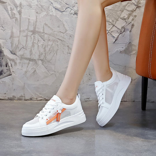Damen Komfortable Freizeitsneaker mit atmungsaktivem Mesh-Obermaterial EB