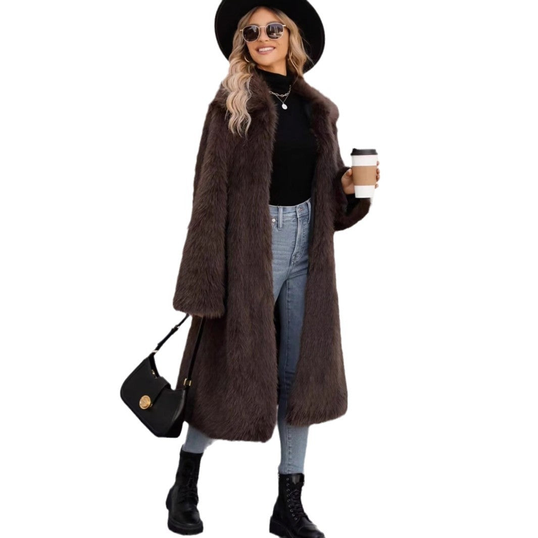 Damen Modischer Long Coat EB