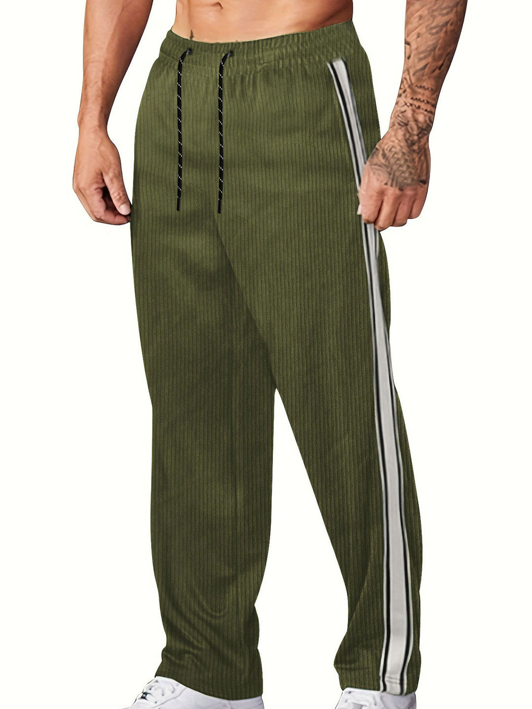 Herren komfortable Freizeithose mit seitlichem Streifen EB