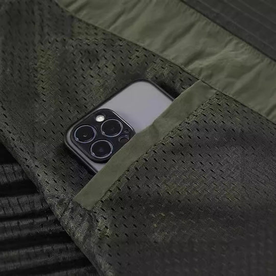 Herren Packbare Funktionsweste mit atmungsaktivem Mesh‑Innenfutter und Mehrfachtaschen EB
