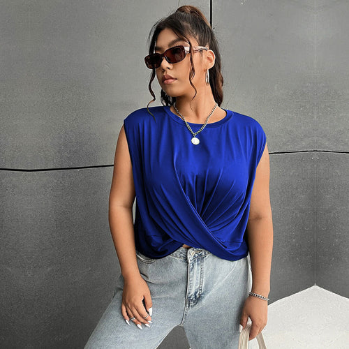 Damen elegantes Wickeloberteil mit Rüschendetails und modischem Ausschnitt EB