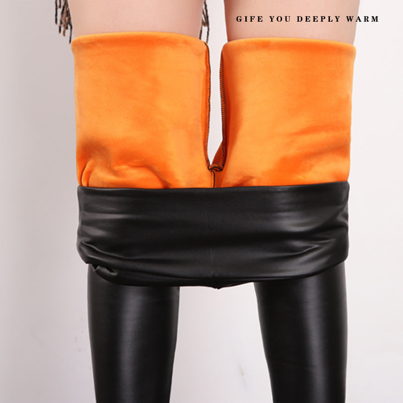 Damen Modische Overknee-Stiefel aus Kunstleder mit weich gefüttertem Innenfutter EB