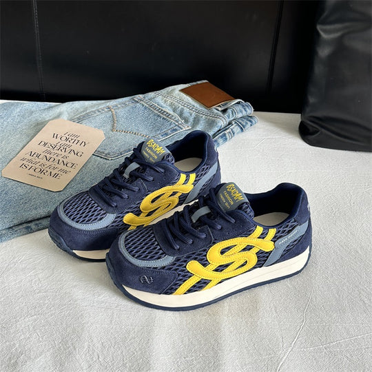Damen Sportliche Freizeitsneaker mit atmungsaktivem Obermaterial und dämpfender Sohle EB