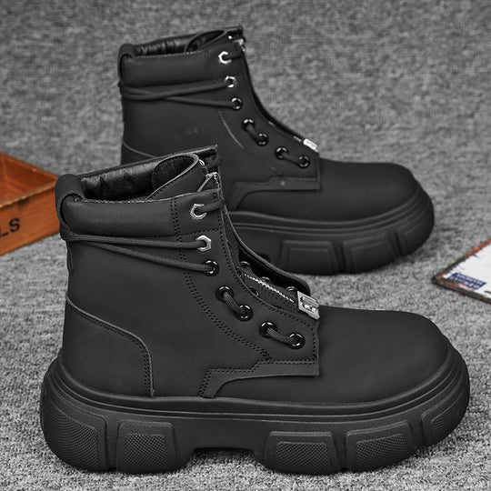 Damen robuste Combat Boots mit rutschfester Sohle und innovativem Schnürsystem EB