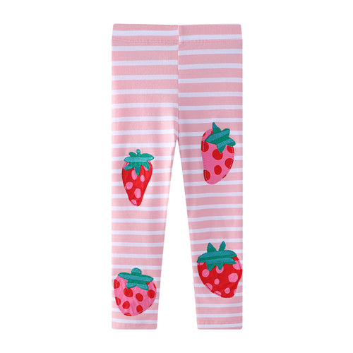 Mädchen Leggings mit fröhlichem Erdbeer-Design EB