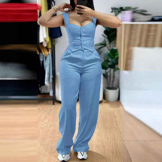 Damen Elegantes und figurbetontes Jumpsuit EB