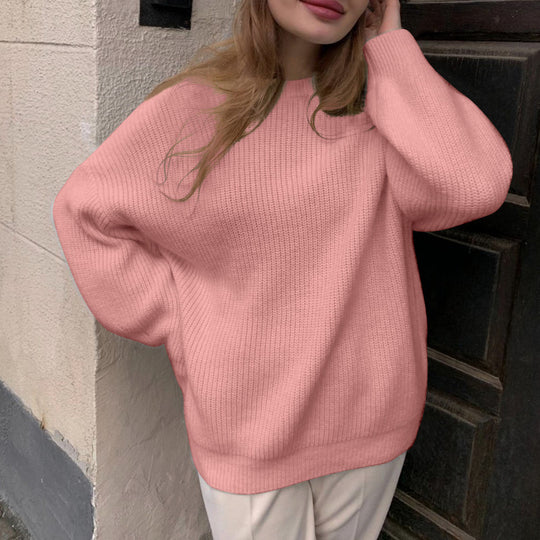 Damen Oversized Pullover aus hochwertigem Strick EB
