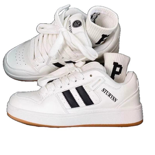 Damen Sportliche Sneakers mit atmungsaktiver Oberflächenstruktur und stabiler Gummisohle EB