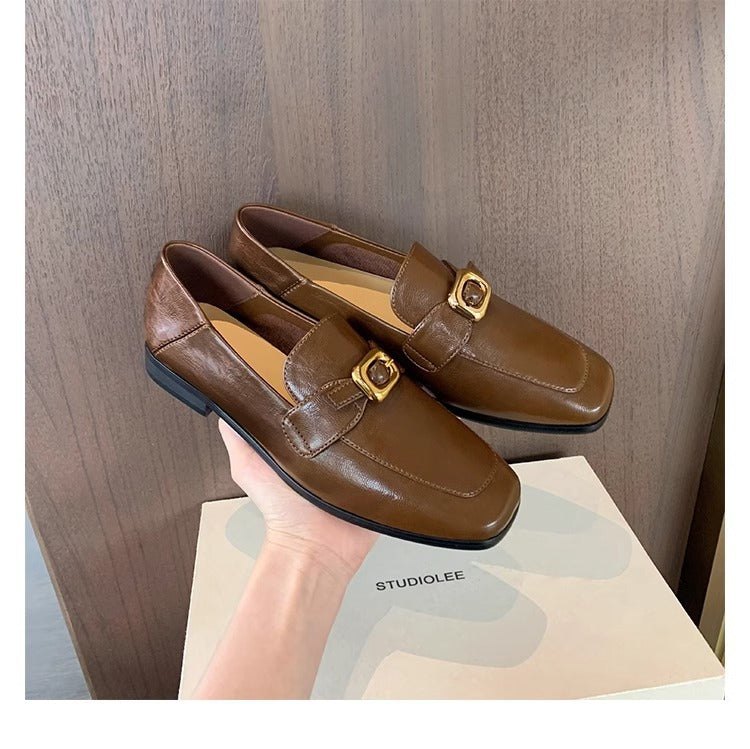 Damen Mokassins mit elegantem Schnallenakzent und komfortablem Fußbett EB