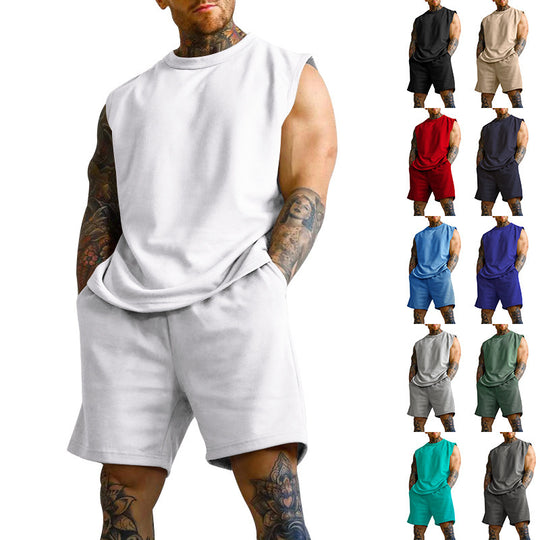 Herren sportliches Kurzarm-Set aus atmungsaktivem Material EB