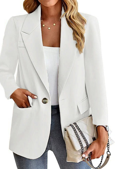 Damen Blazer mit modischen Taschen und elegantem Schnitt EB