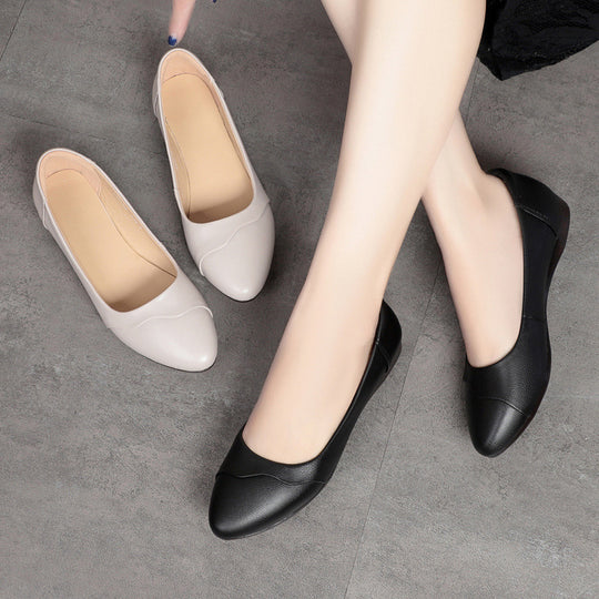 Damen elegante und komfortable Flatschuhe mit geschlossener Spitze EB