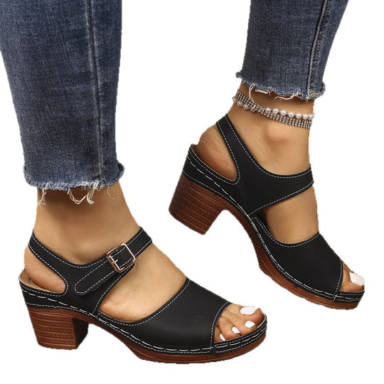 Damen Sandalen mit Blockabsatz EB