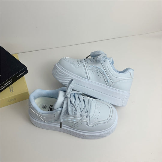 Damen Platform Sneakers mit modischem Design und dämpfender Sohle EB