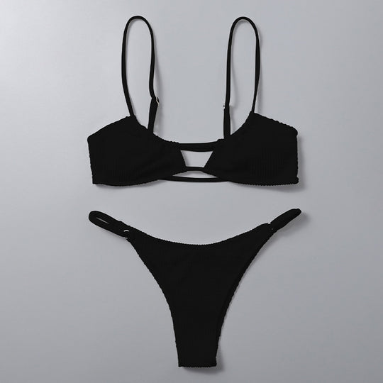 Damen Sportliches Bikini-Set mit raffiniertem Schnitt EB