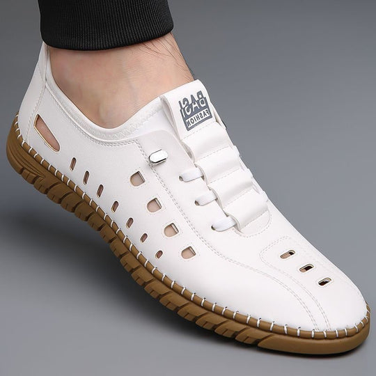 Herren Bequeme und atmungsaktive Freizeit-Sneaker mit elastischem Schnürsystem EB