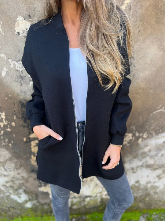 EB | Hoodie Relaxed Fit Reißverschluss Mittellang mit Taschen