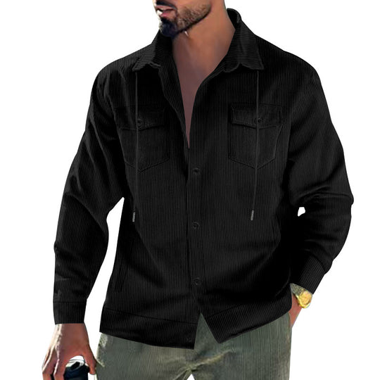 Herren Cord-Jacke mit praktischen Taschen und klassischem Schnitt EB