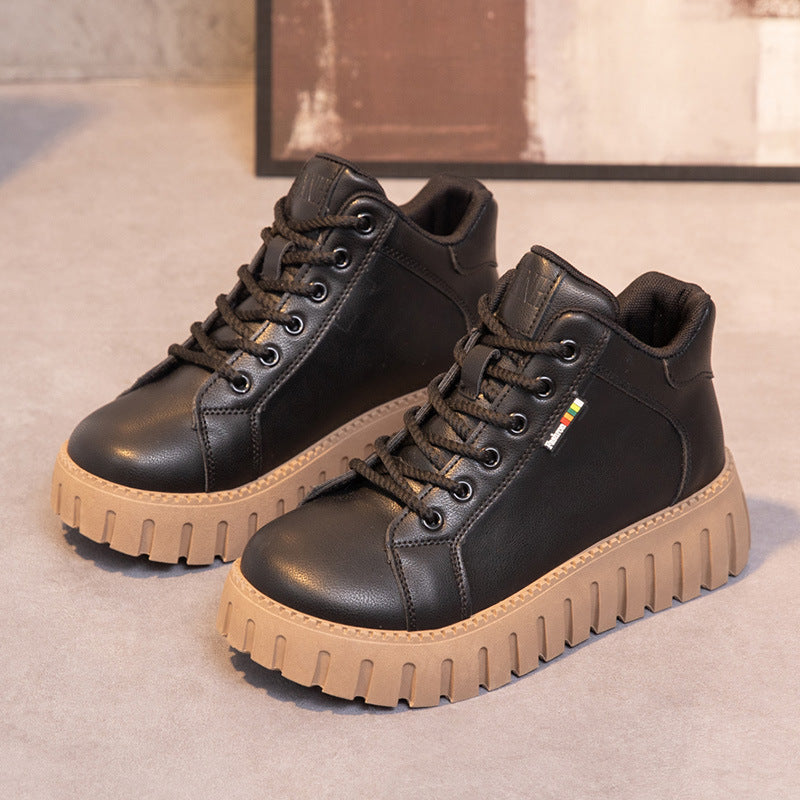 Damen modische High-Top Sneakers mit rutschfester Sohle EB