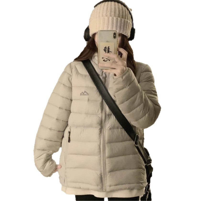 Damen Wattierte Outdoor-Jacke mit praktischen Reißverschlusstaschen und hohem Kragen EB